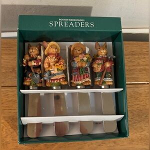 Boston Warehouse Bunny Easter Spreader Set Vintage 1998 in Box